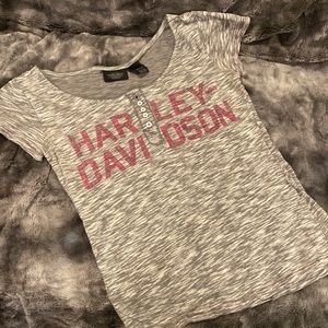 Fitted Harley Davidson Tshirt. Size small